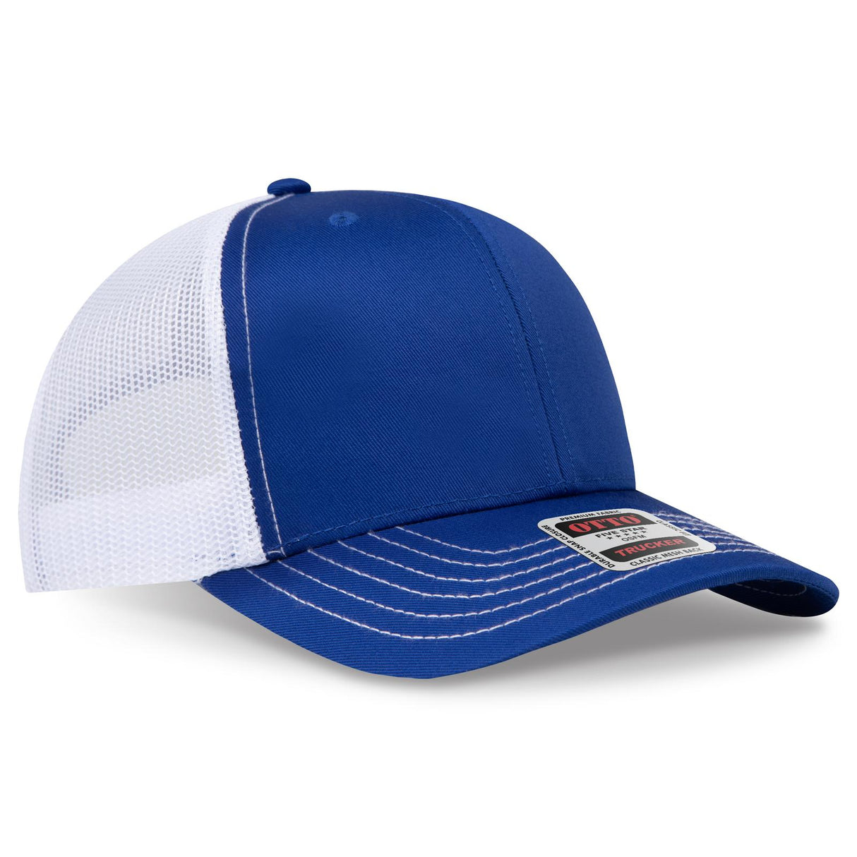 OTTO CAP 6 Panel Mid Profile Mesh Back Trucker Hat OTTO 112-1