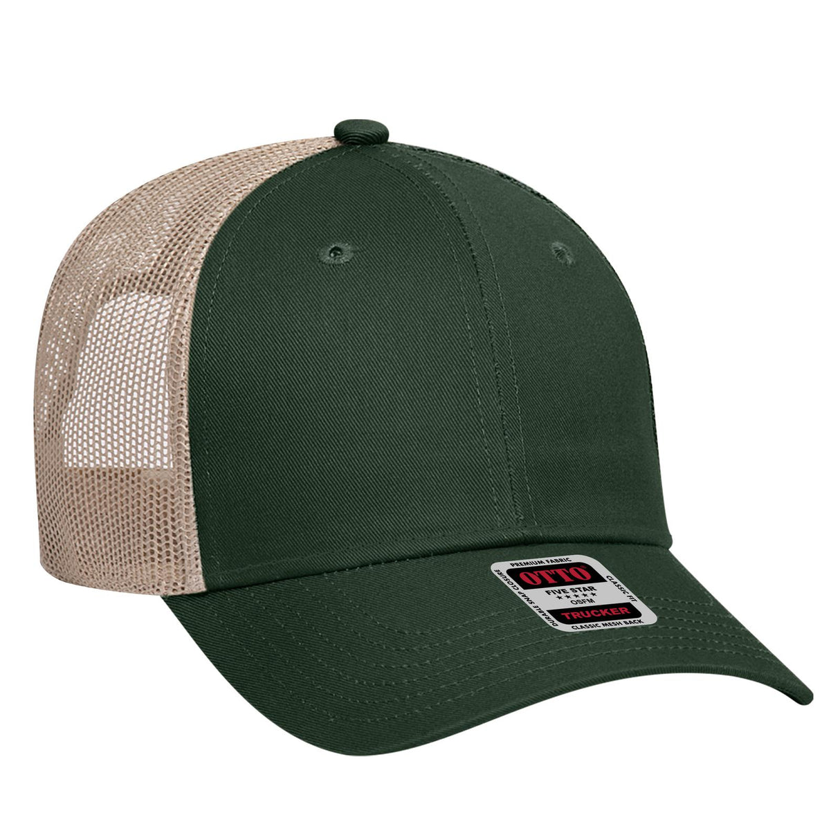OTTO CAP 6 Panel Low Profile Mesh Back Trucker Hat OTTO 83-473