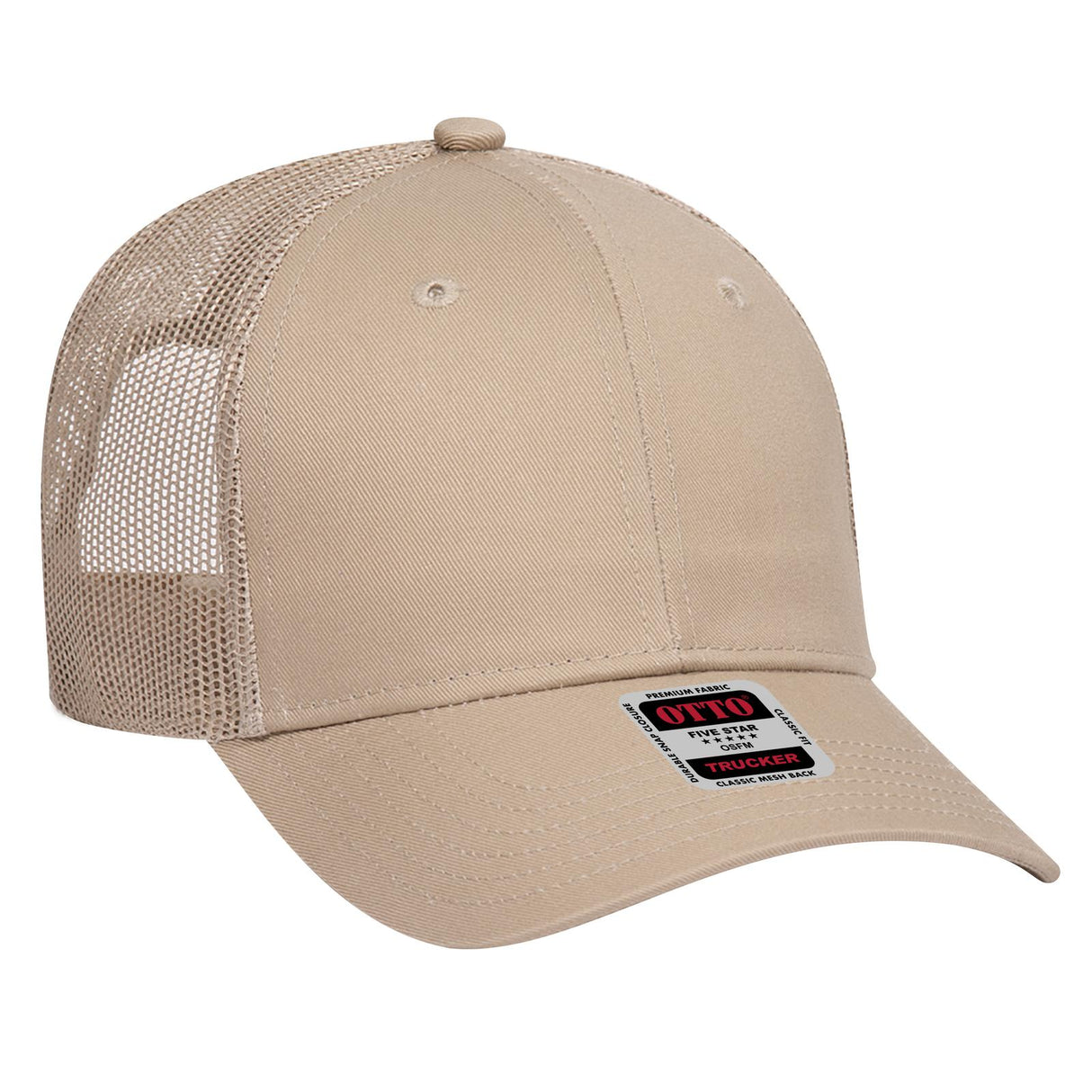 OTTO CAP 6 Panel Low Profile Mesh Back Trucker Hat OTTO 83-473