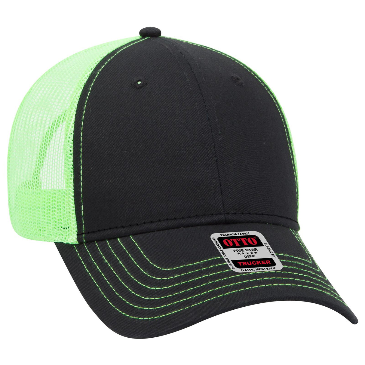 OTTO CAP 6 Panel Low Profile Mesh Back Trucker Hat OTTO 83-1239