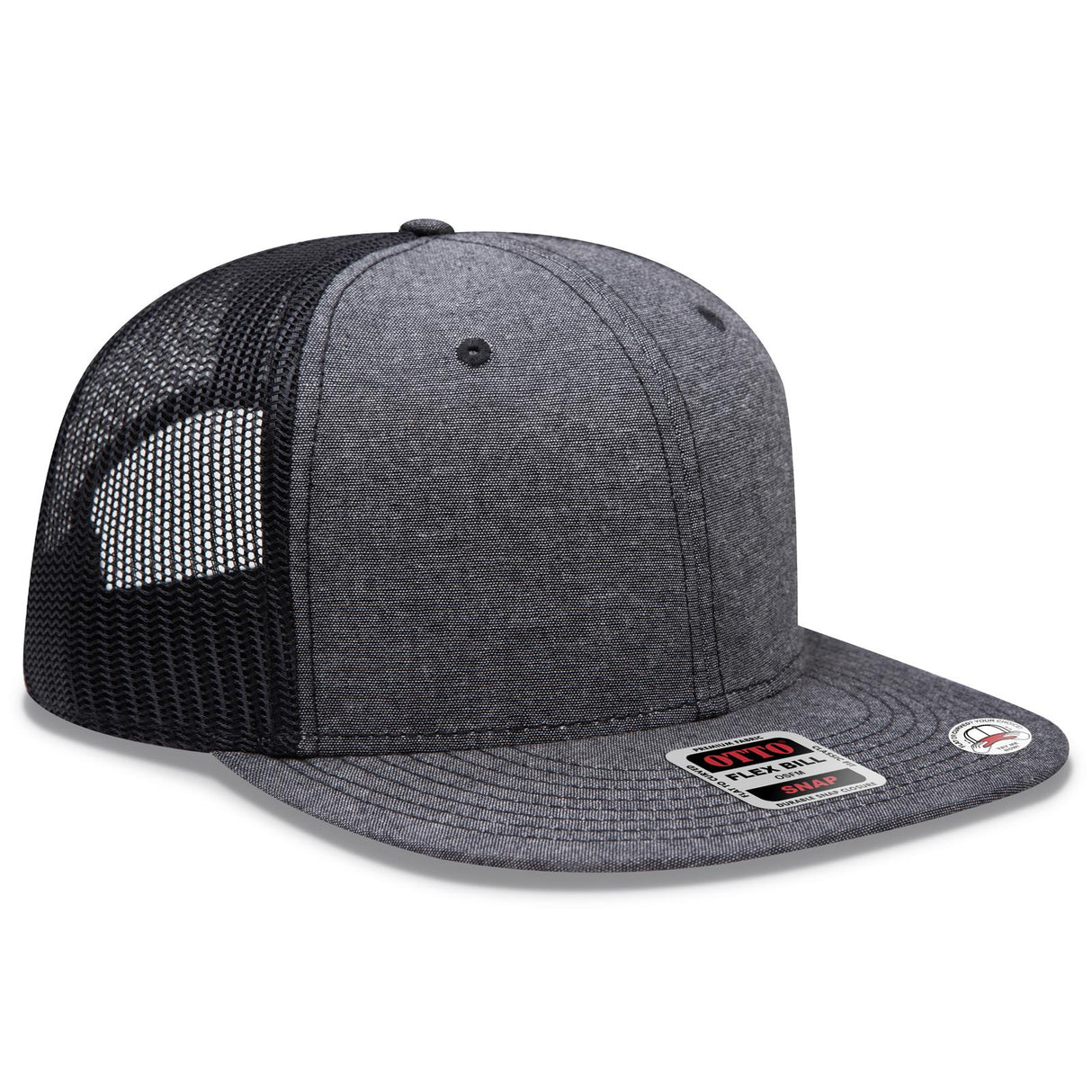 OTTO CAP "OTTO SNAP" 6 Panel Pro Style Mesh Back Trucker Snapback Hat OTTO 141-1070