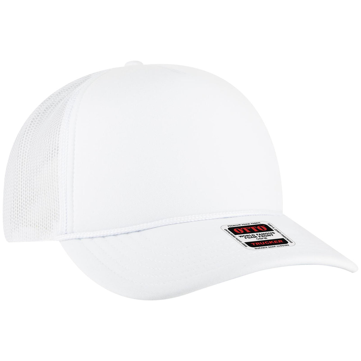 OTTO CAP 5 Panel High Crown Mesh Back Trucker Hat OTTO 3931-1