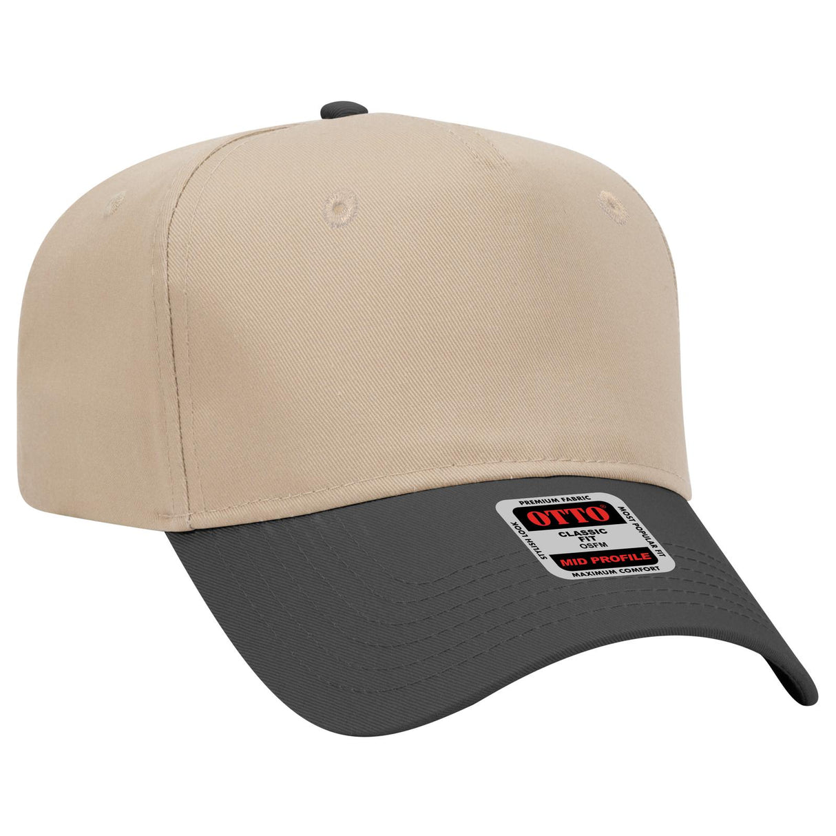 OTTO CAP 5 Panel Mid Profile Baseball Cap OTTO 31-069
