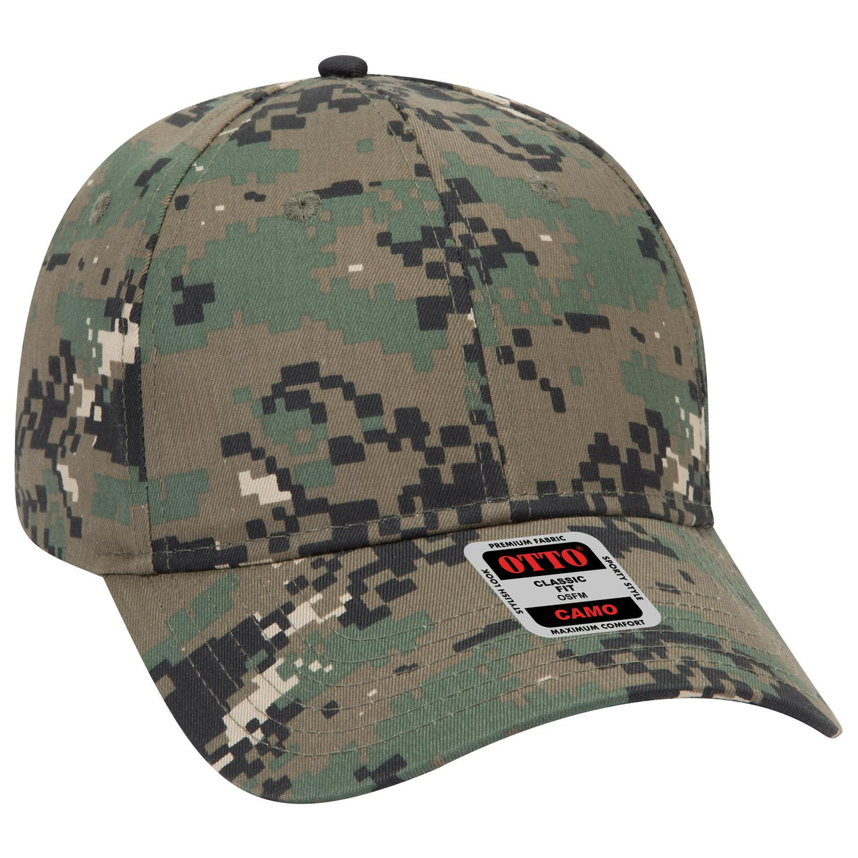 OTTO CAP Camouflage 6 Panel Low Profile Baseball Cap OTTO 78-353