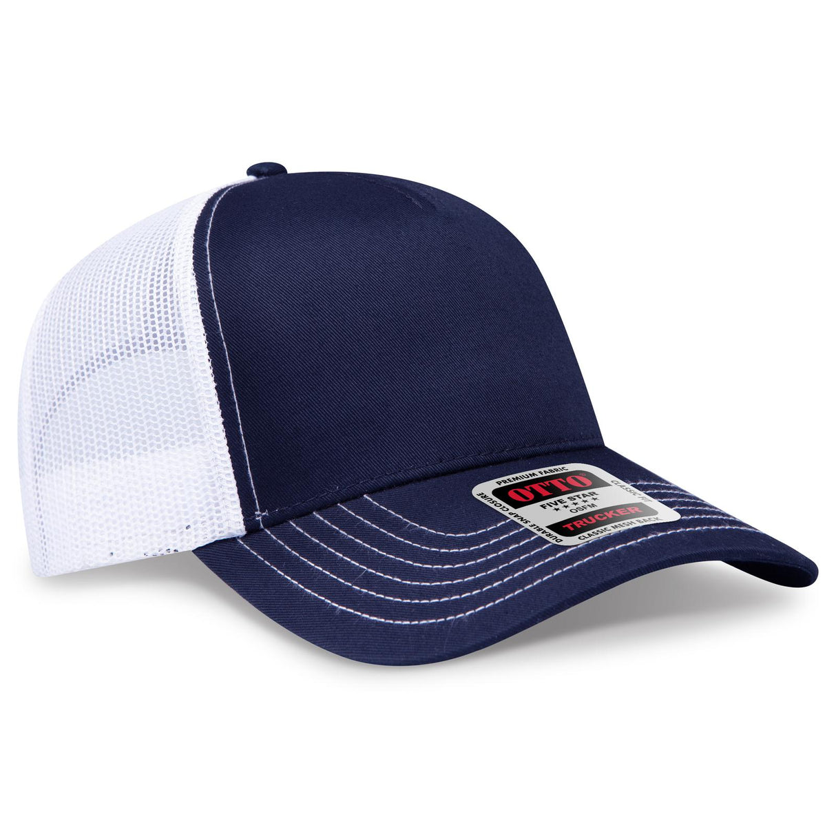 OTTO CAP 5 Panel Low Profile Mesh Back Trucker Hat OTTO 102-664