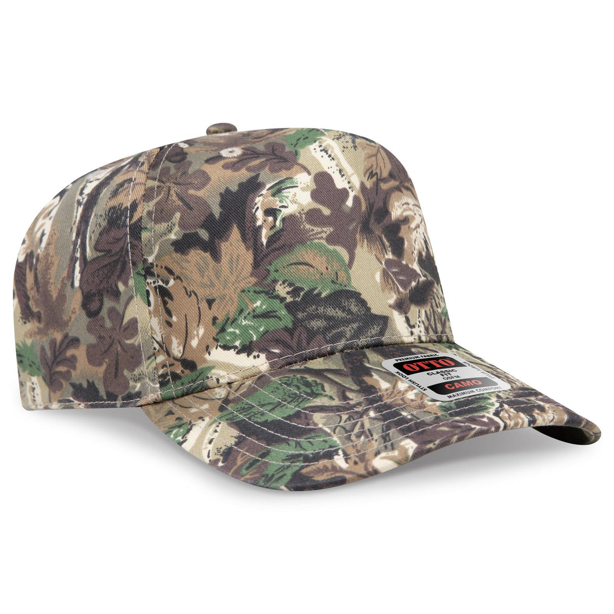 OTTO CAP Camouflage 5 Panel Mid Profile Baseball Cap OTTO 120-838
