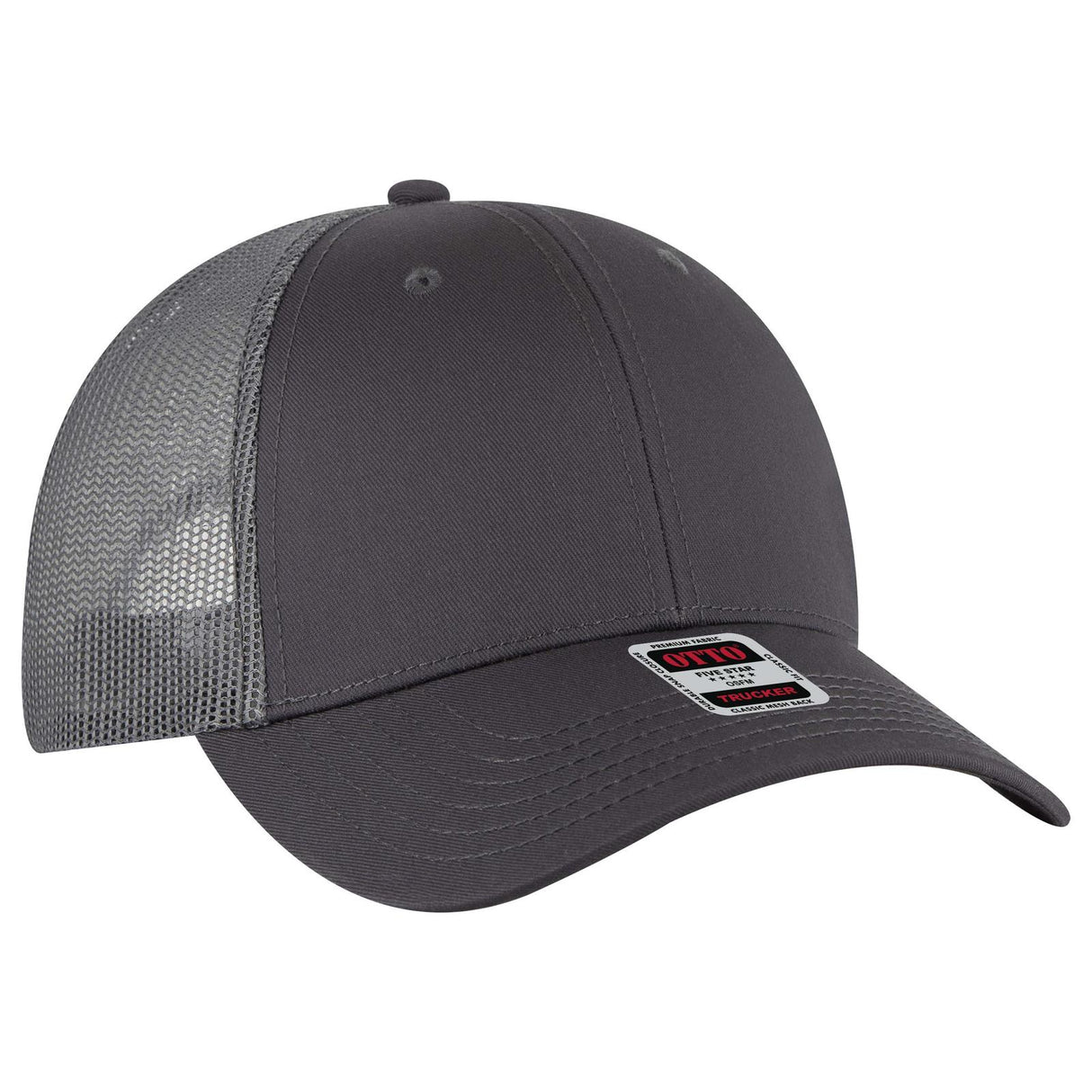 OTTO CAP 6 Panel Low Profile Mesh Back Trucker Hat OTTO 83-1239