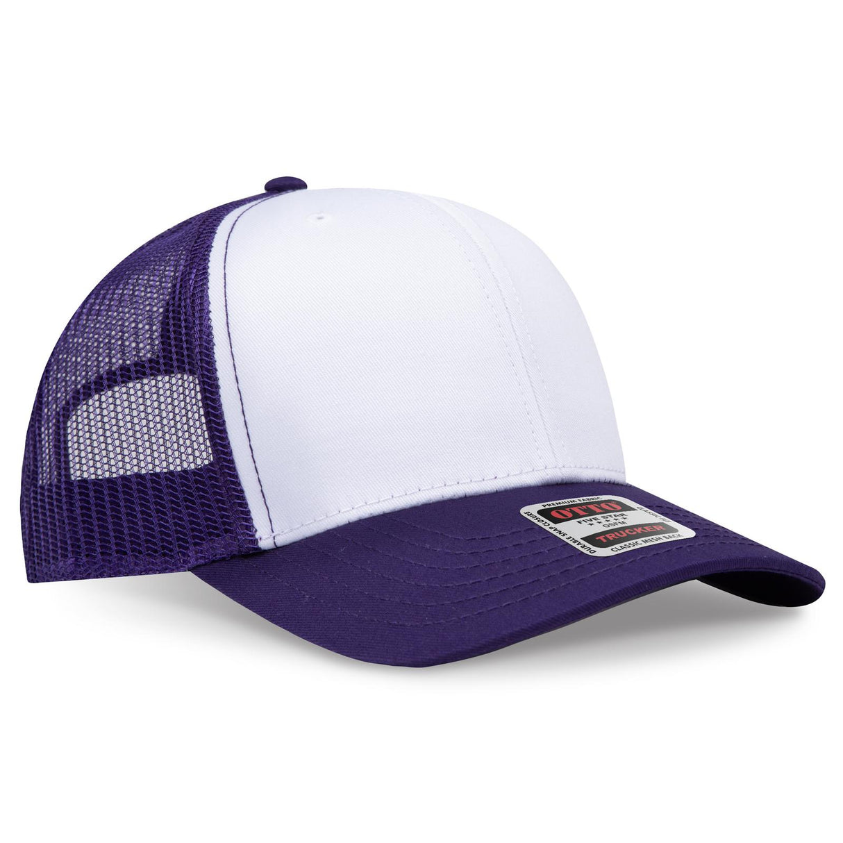 OTTO CAP 6 Panel Mid Profile Mesh Back Trucker Hat OTTO 112-1