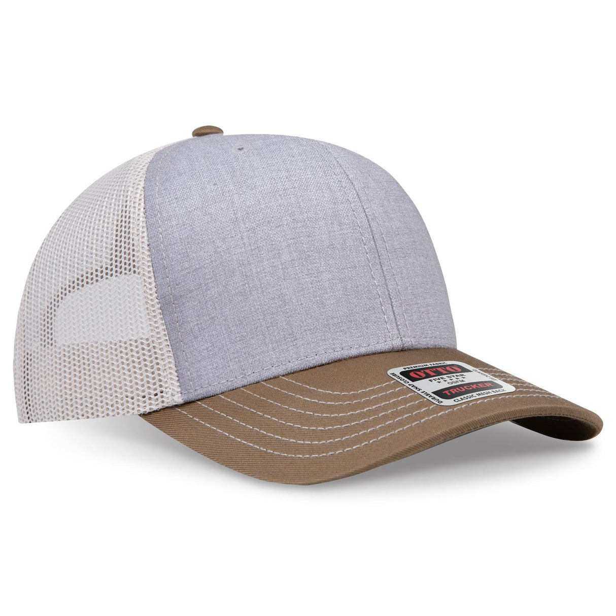 OTTO CAP 6 Panel Mid Profile Mesh Back Trucker Hat OTTO 112-1