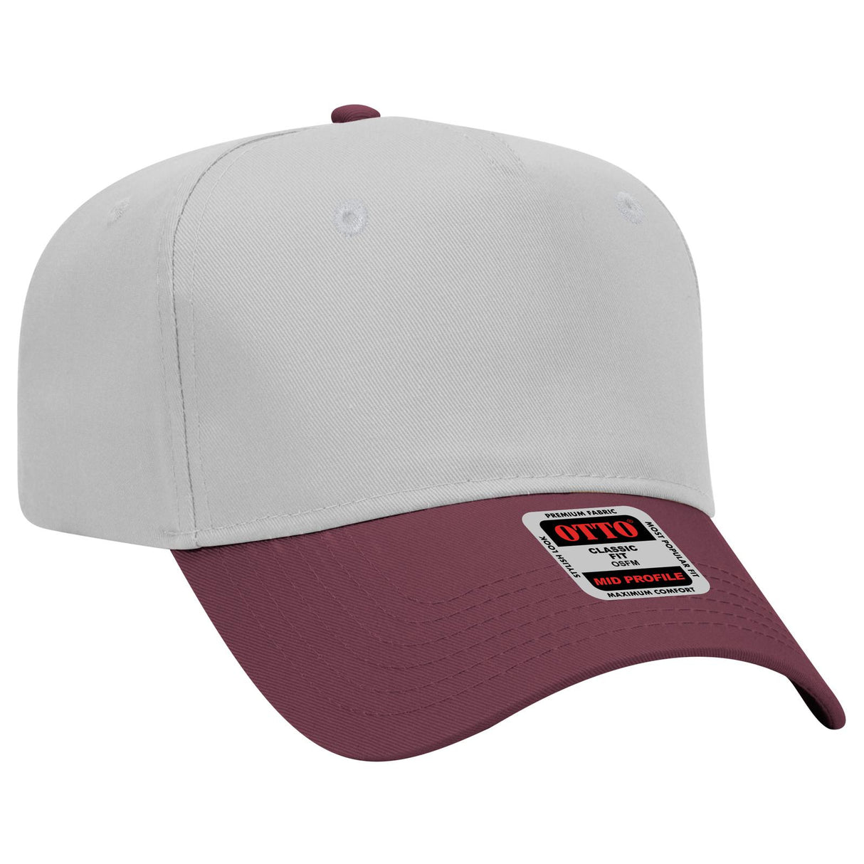 OTTO CAP 5 Panel Mid Profile Baseball Cap OTTO 31-069
