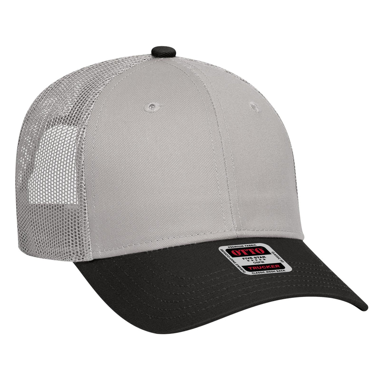 OTTO CAP 6 Panel Low Profile Mesh Back Trucker Hat OTTO 83-473