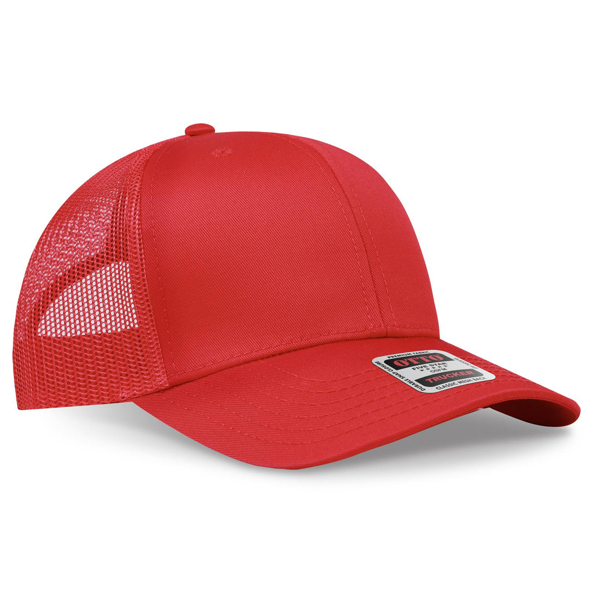 OTTO CAP 6 Panel Mid Profile Mesh Back Trucker Hat OTTO 112-1