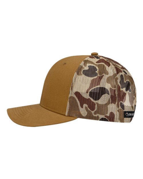 DRI DUCK Ridgewood Cap - DRI DUCK 3054 Saddle/ Duck Camo Adjustable Hats