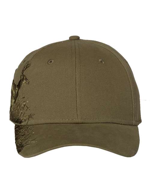 DRI DUCK Running Buck Cap - DRI DUCK 3301 Olive Adjustable Hats