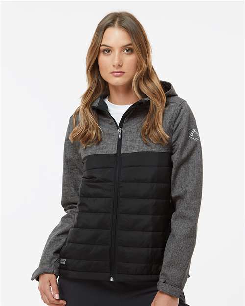 DRI DUCK Women's Vista Soft Shell Puffer Jacket - DRI DUCK 9415 Black Heather/ Black S Soft Shell Jackets