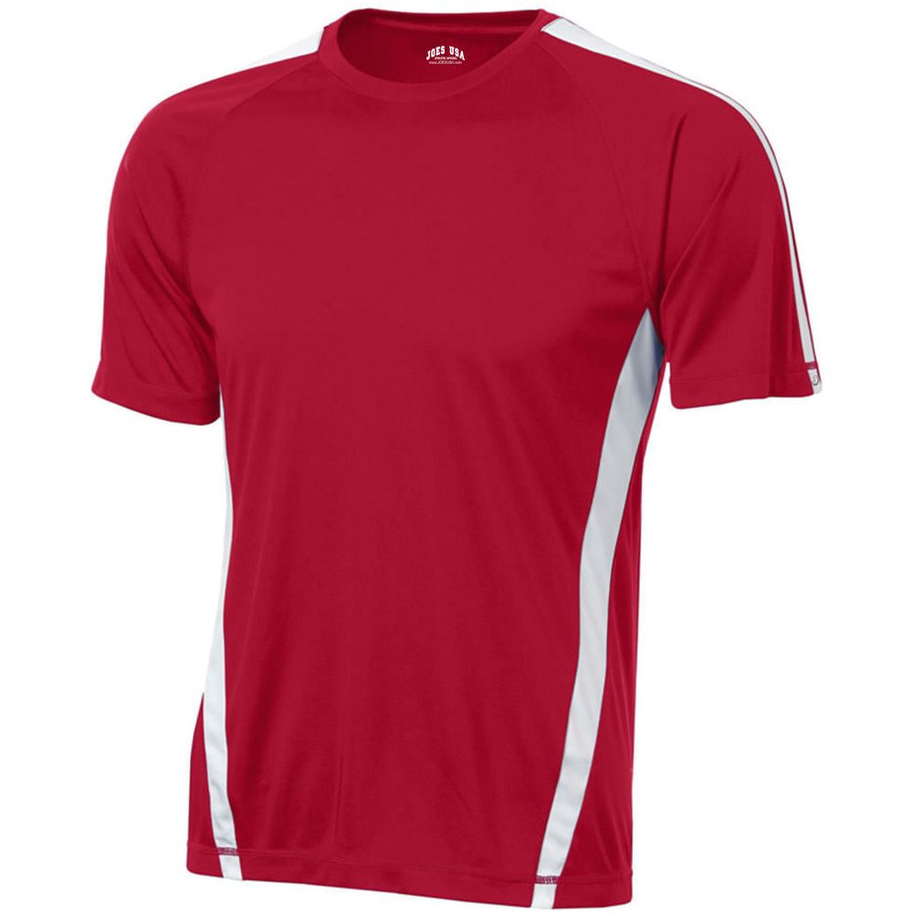 Dri - Equip Colorblock Moisture Wicking Shirt X - Small Red/White