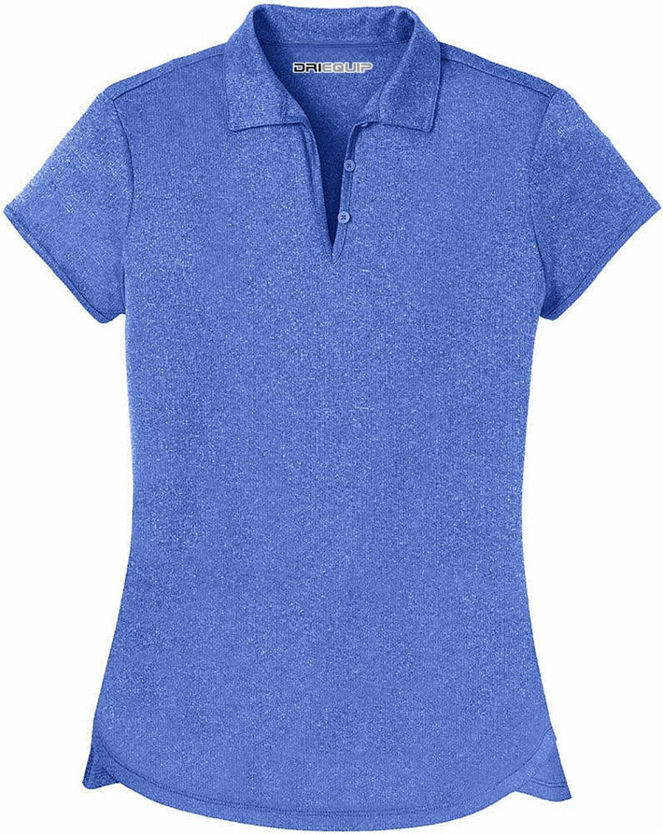 DriEquip Women's Heather Polo CLOSEOUT True Royal Heather XS Polos/Knits