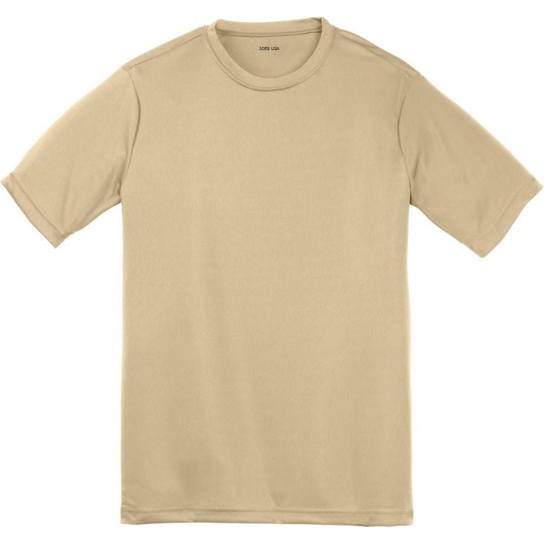 DRIEQUIP Youth Athletic All Sport Training Tee Shirts X - Small Sand Short Sleeve T-Shirts