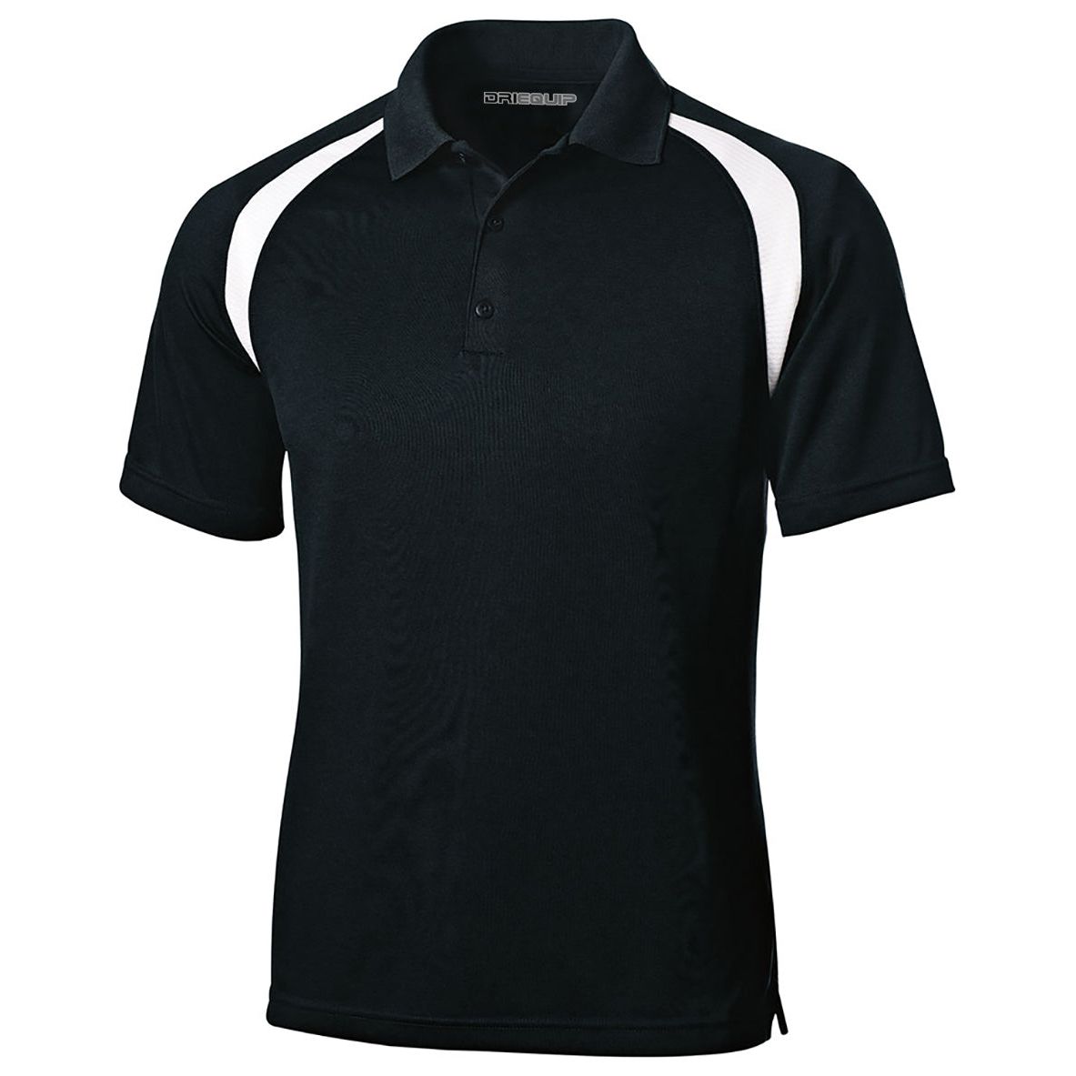 Dry Zone Colorblock Raglan Polo X - Small Black / White Polos/Knits