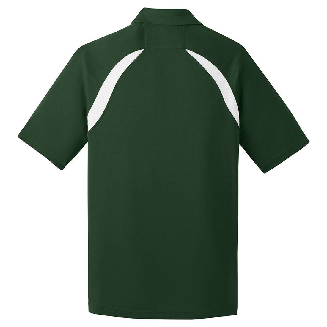 Dry Zone Colorblock Raglan Polo X - Small Forest Green / White Polos/Knits