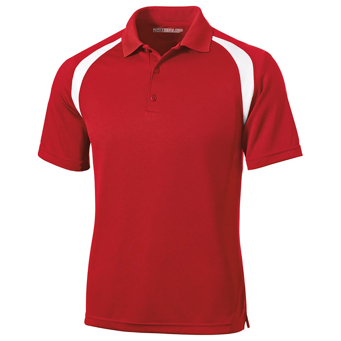 Dry Zone Colorblock Raglan Polo X - Small True Red / White Polos/Knits