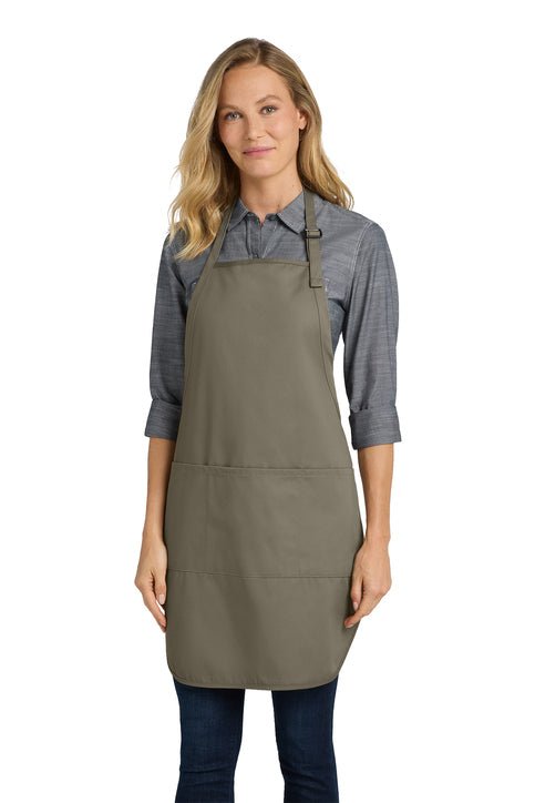 Easy Care Cobbler Apron with Stain Release Khaki Aprons