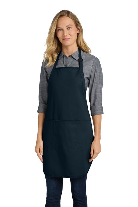 Easy Care Cobbler Apron with Stain Release Navy Aprons