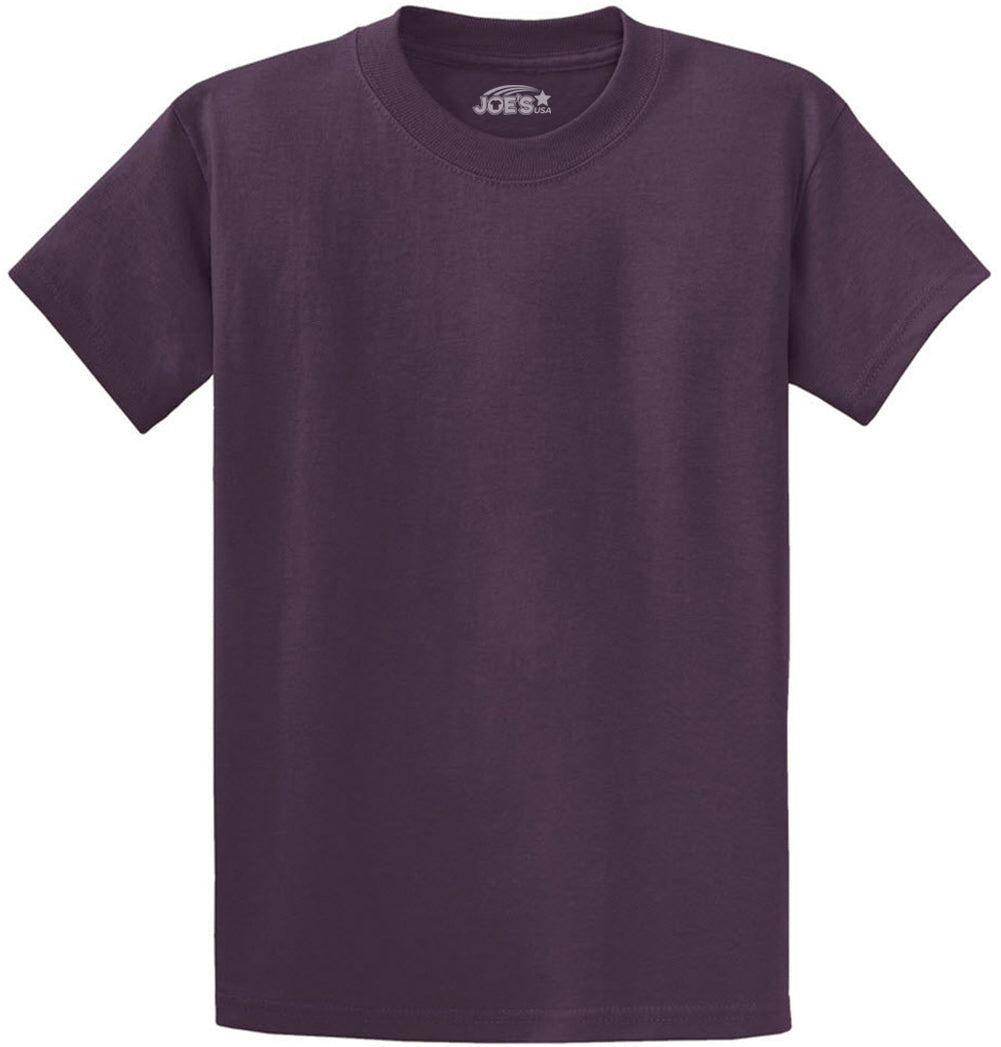 Joe's USA Mens Heavyweight Wholesale 6.1-ounce, 100% Cotton T-Shirt - Eggplant - JUSA T-Shirts Joe's USA Eggplant S
