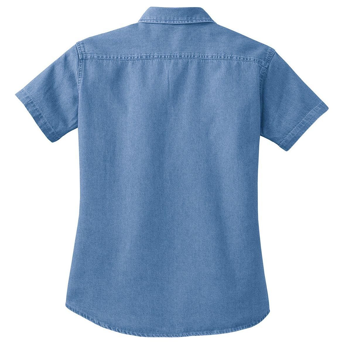 Joe's USA Ladies Short Sleeve Value Denim Shirt Joe's USA