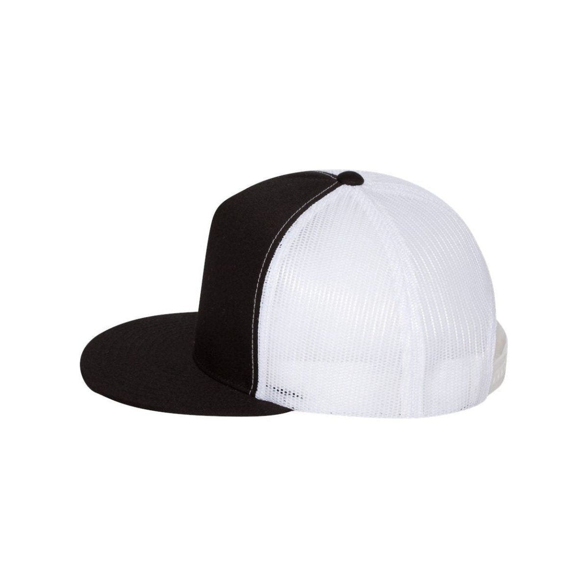 Five - Panel Classic Trucker Cap Black/White Hats
