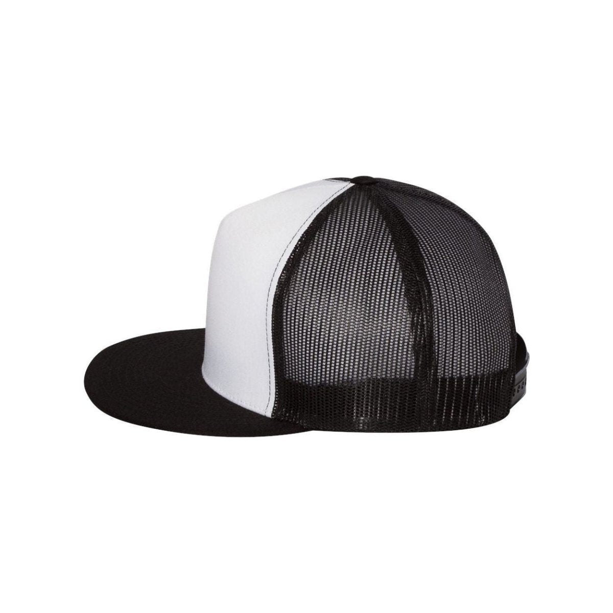 Five - Panel Classic Trucker Cap Black/White/Black Hats