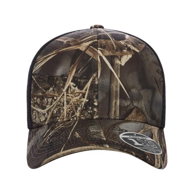 Flexfit 110® Mesh - Back Cap - Flexfit 110M Olive/ Khaki Adjustable Hats