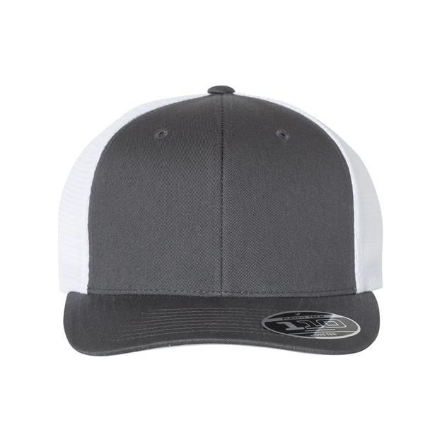 Flexfit 110® Mesh - Back Cap - Flexfit 110M Silver Adjustable Hats