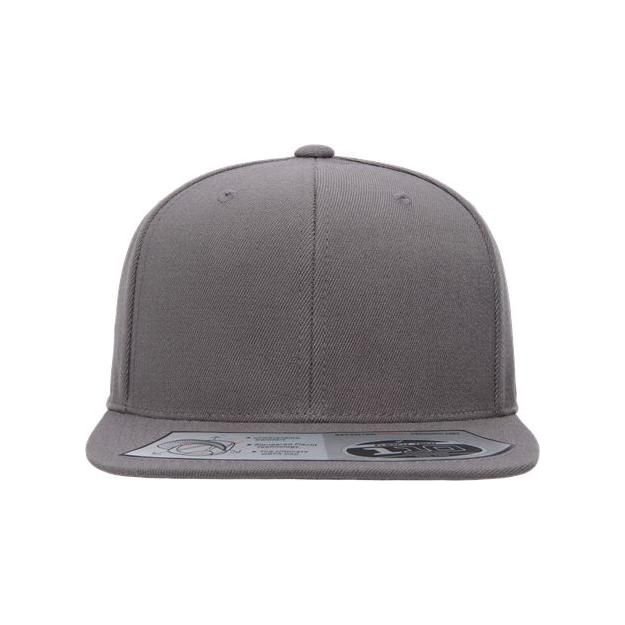 Flexfit 110® Snapback Cap - Flexfit 110F Grey Adjustable Hats