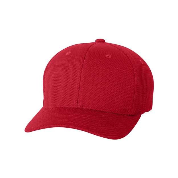 Flexfit Cool & Dry Piqué Mesh Cap - Flexfit 6577CD White One Size Hats