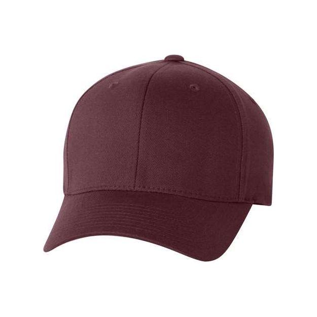 Flexfit Cotton Blend Cap - Flexfit 6277 Maroon S/M Hats
