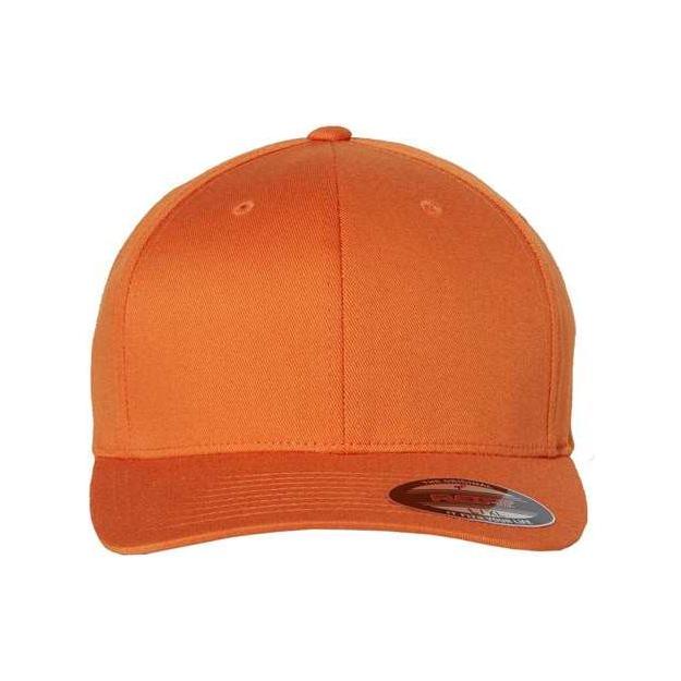 Flexfit Cotton Blend Cap - Flexfit 6277 Orange S/M Hats