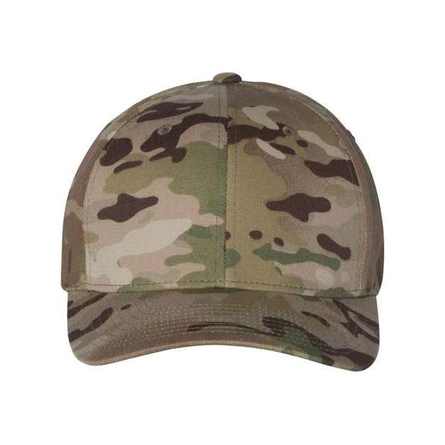 Flexfit Cotton Blend Cap - Flexfit 6277 White S/M Hats