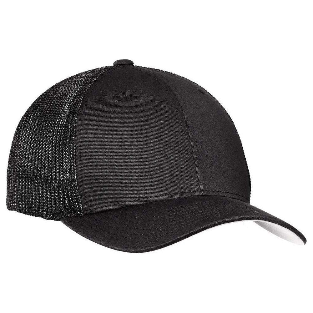 Flexfit Mesh Back Cap Black/Black Small/Medium Hats