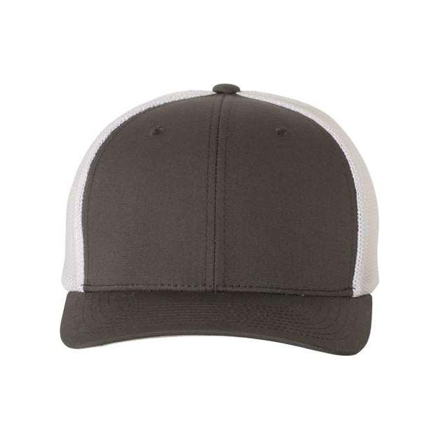 Flexfit Trucker Cap - Flexfit 6511 White One Size Hats