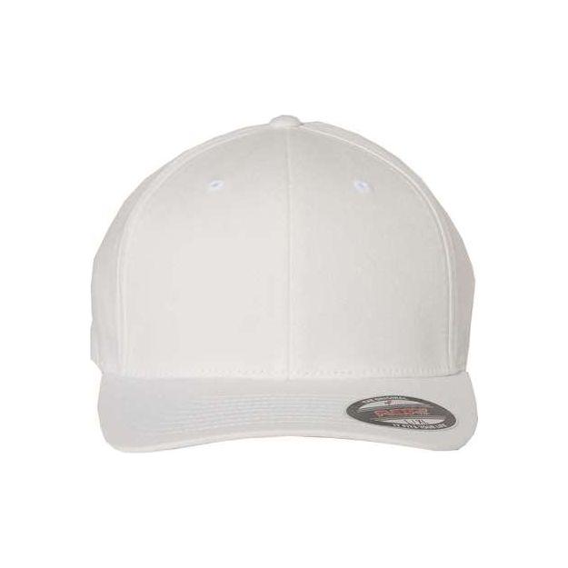 Flexfit V - Flexfit® Cotton Twill Cap - Flexfit 5001 White S/M Hats