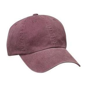 Garment Washed Cap Maroon Hats