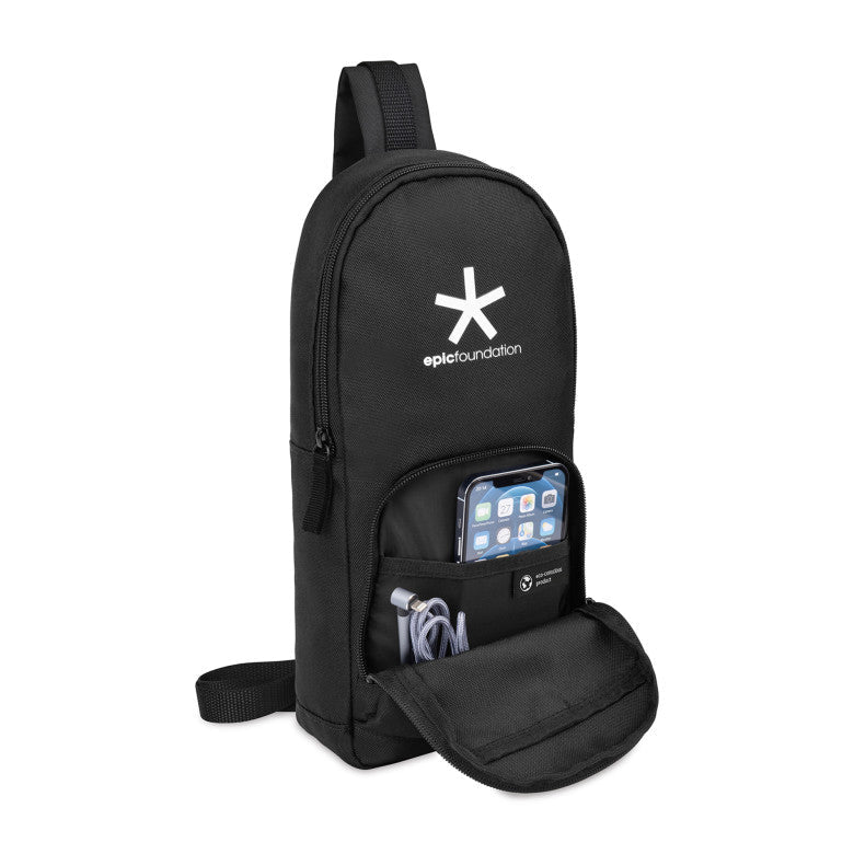 Gemline Repeat Recycled Poly Sling - Gemline 101636 - 031 Black One Size