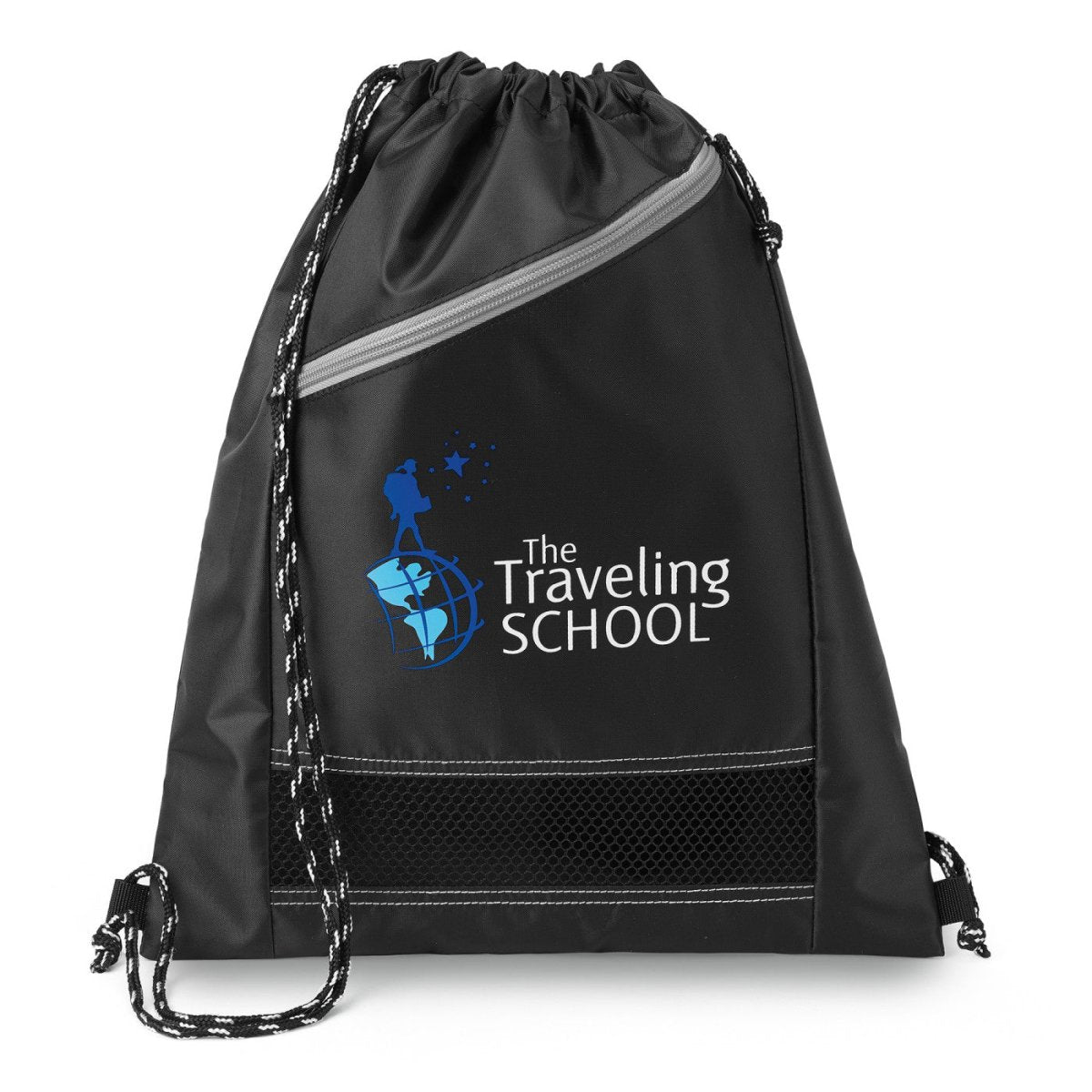 Gemline Spark Sport Cinchpack - Gemline 4894 Black One Size Drawstring Bags