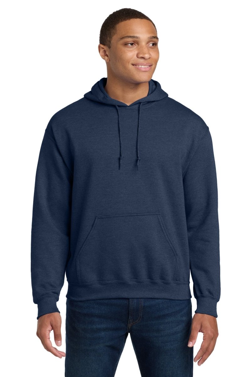 Gildan 18500 Heavy Blend Hoodie Heather Dark Navy S Hoodies