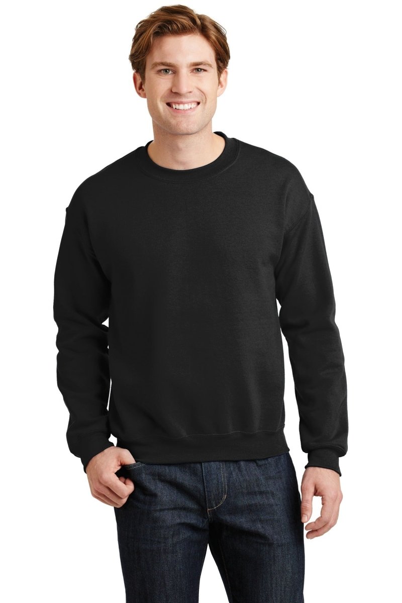 Gildan G180 Unisex Heavy Blend™ 50/50 Crewneck Sweatshirt Black XS Crewneck Sweatshirts