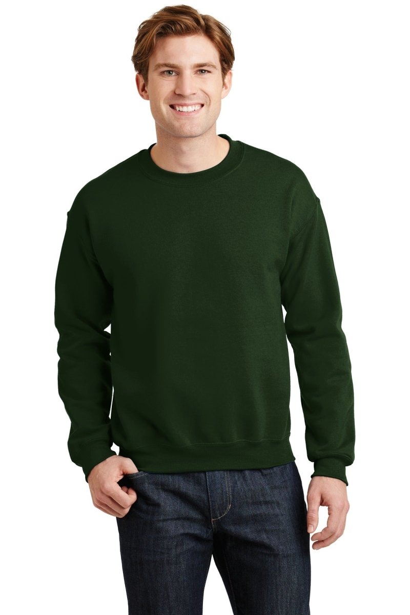 Gildan G180 Unisex Heavy Blend™ 50/50 Crewneck Sweatshirt Forest Green S Crewneck Sweatshirts