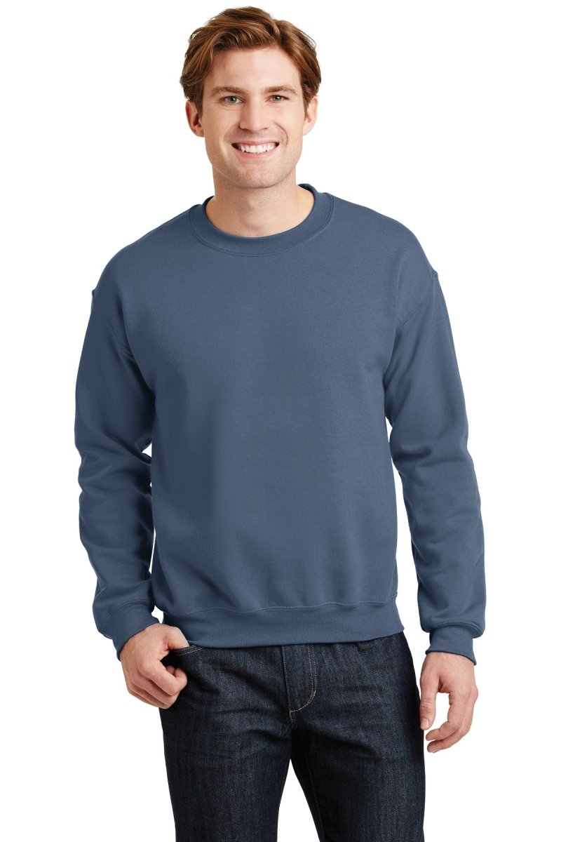 Gildan G180 Unisex Heavy Blend™ 50/50 Crewneck Sweatshirt Indigo Blue S Crewneck Sweatshirts