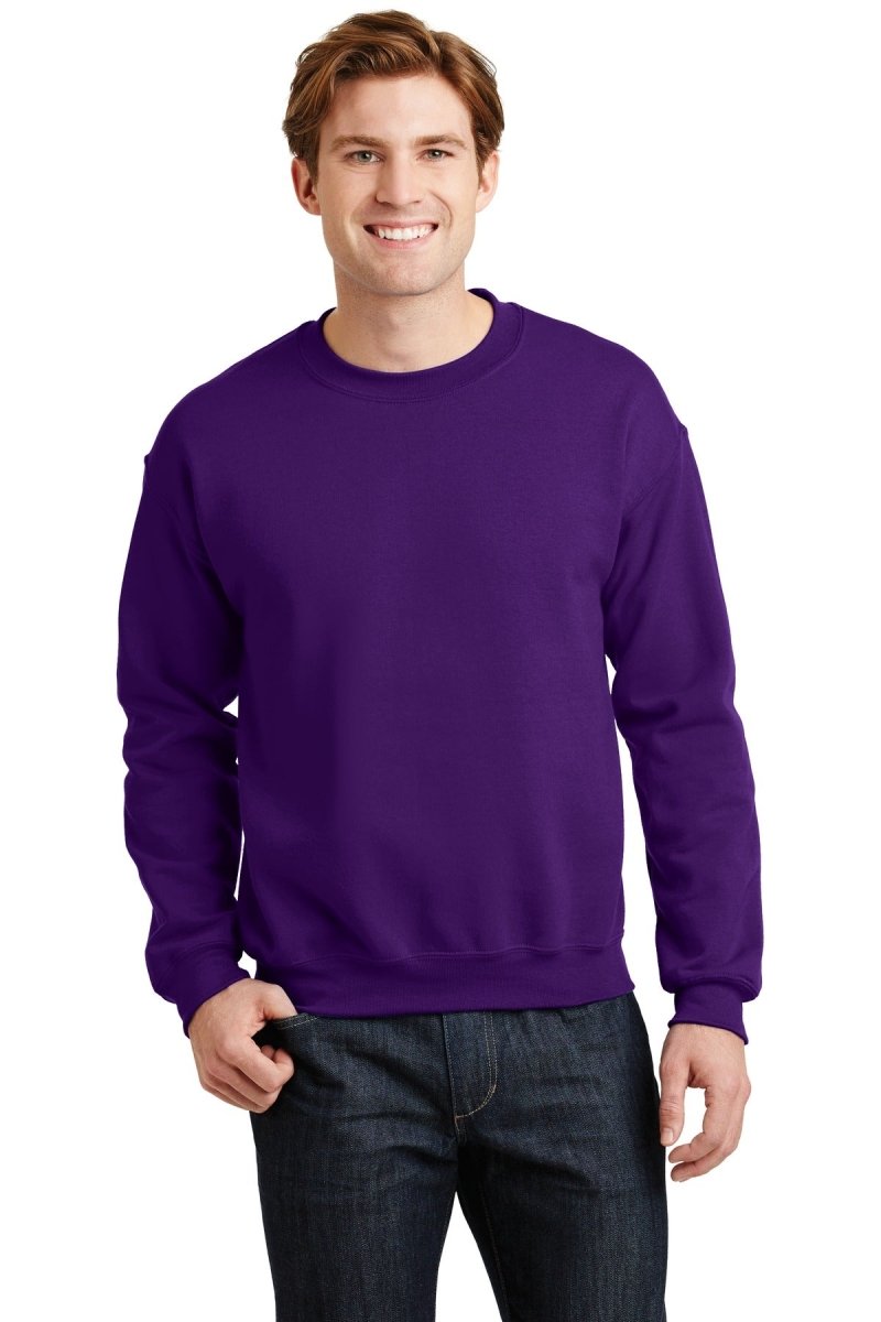 Gildan G180 Unisex Heavy Blend™ 50/50 Crewneck Sweatshirt Purple S Crewneck Sweatshirts