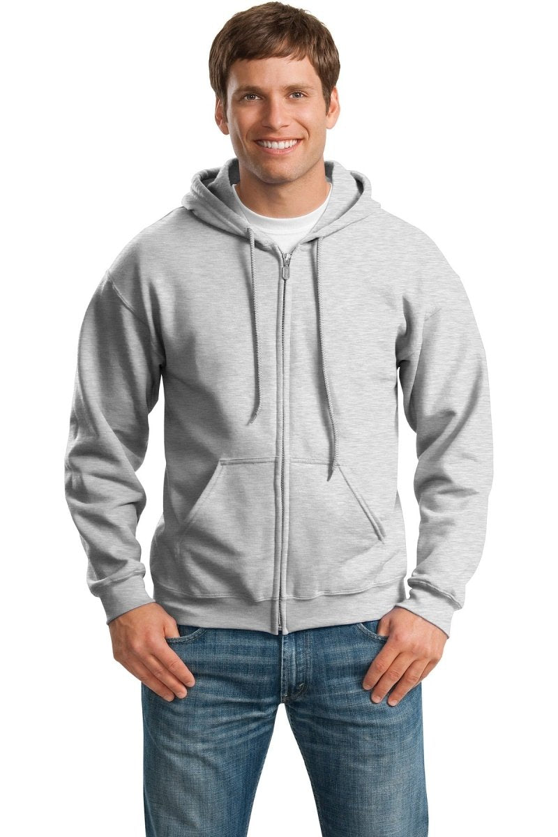 Gildan - Heavy Blend Full - Zip Hooded Sweatshirt. 18600 - Gildan 18600 Ash S Hoodies